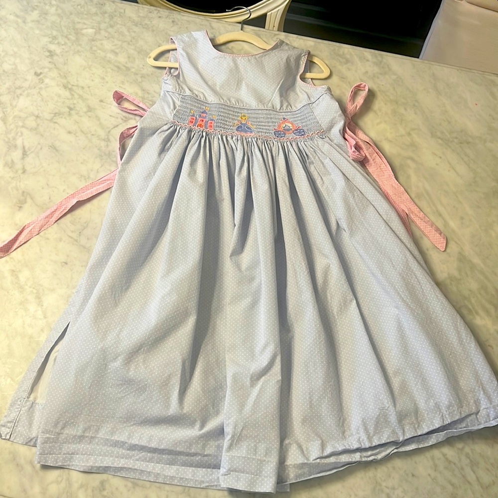Claire &Charlie smocked Cinderella dress